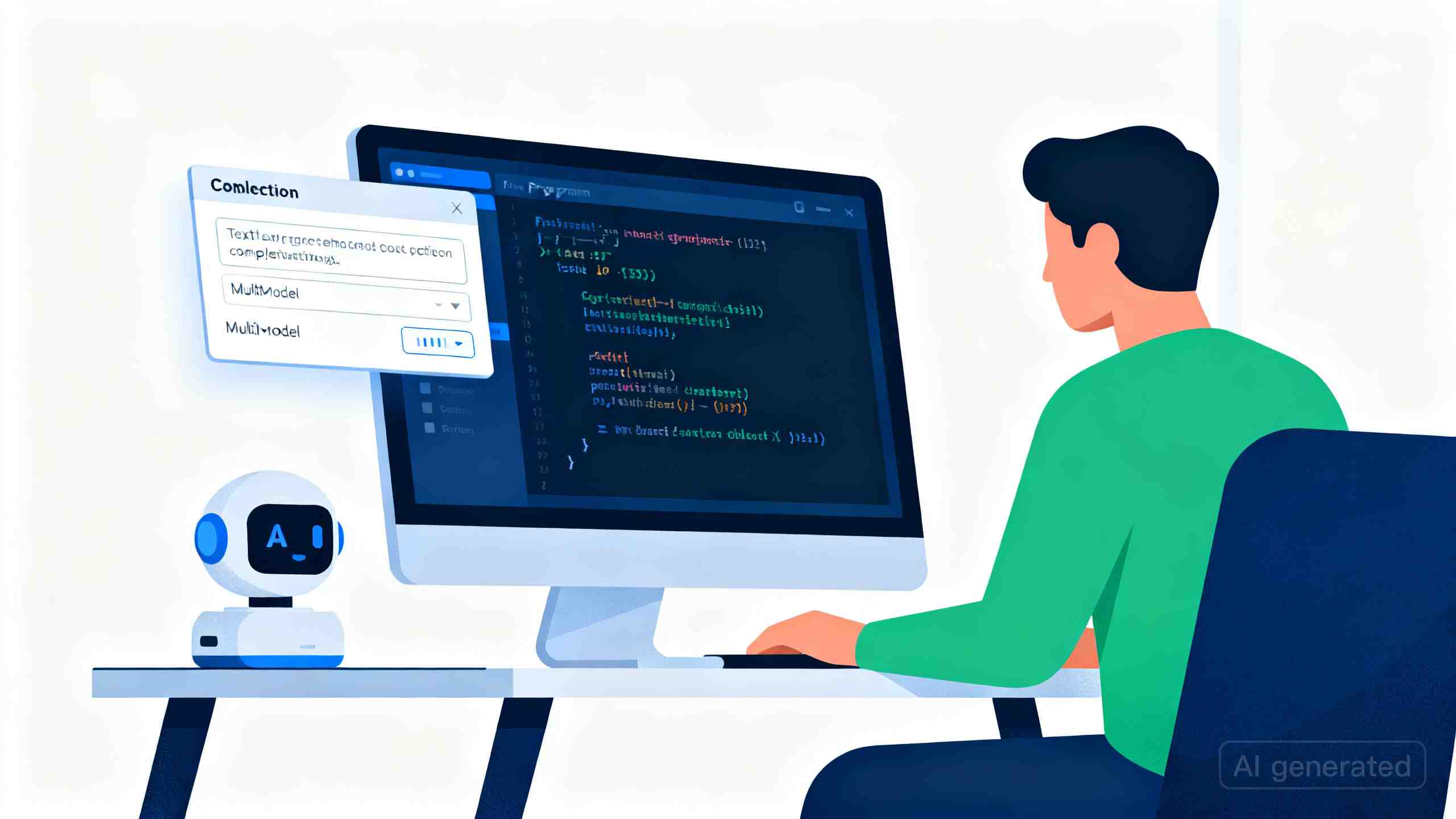 GitHub Copilot与Cursor AI编程助手界面对比