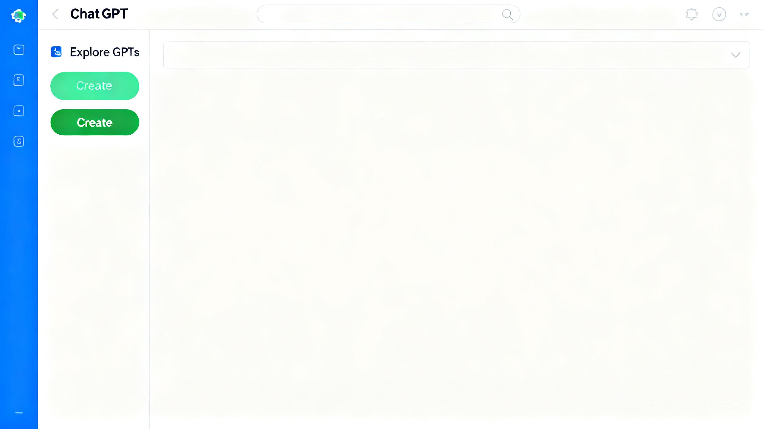 ChatGPT后台探索GPTs界面入口示意图
